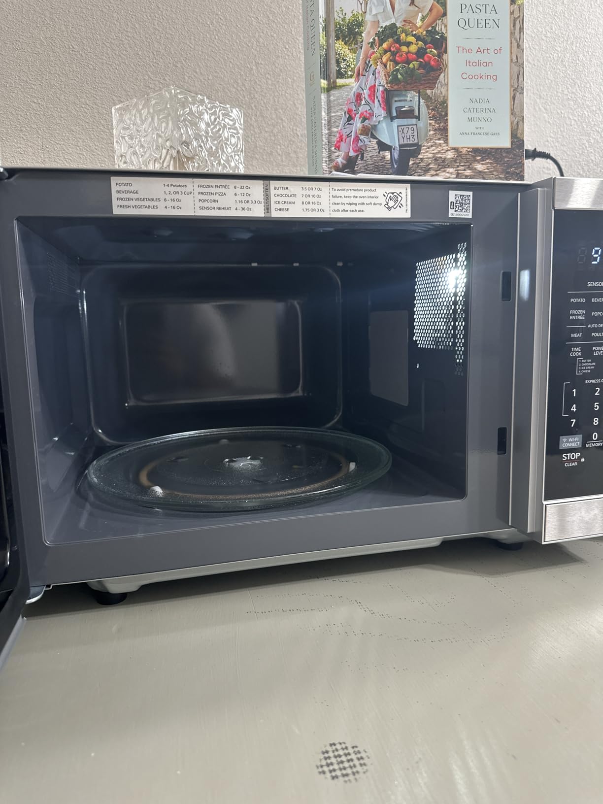SHARP Countertop Microwave Oven Compatible with Alexa Orville Redenbacher's Certified with Removable 12.4