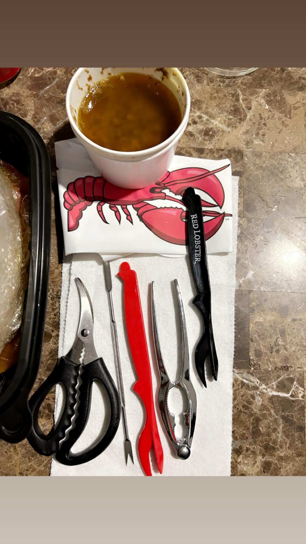 Seafood Cracker Tool Set With Lobster Sheller Stainless Steel Crab Crackers Crab Leg Fork Seafood Scissors And Storage Bag, Crab Leg Pick Utensils Set Crab Eating Tools (9Pcs) customer photo 1