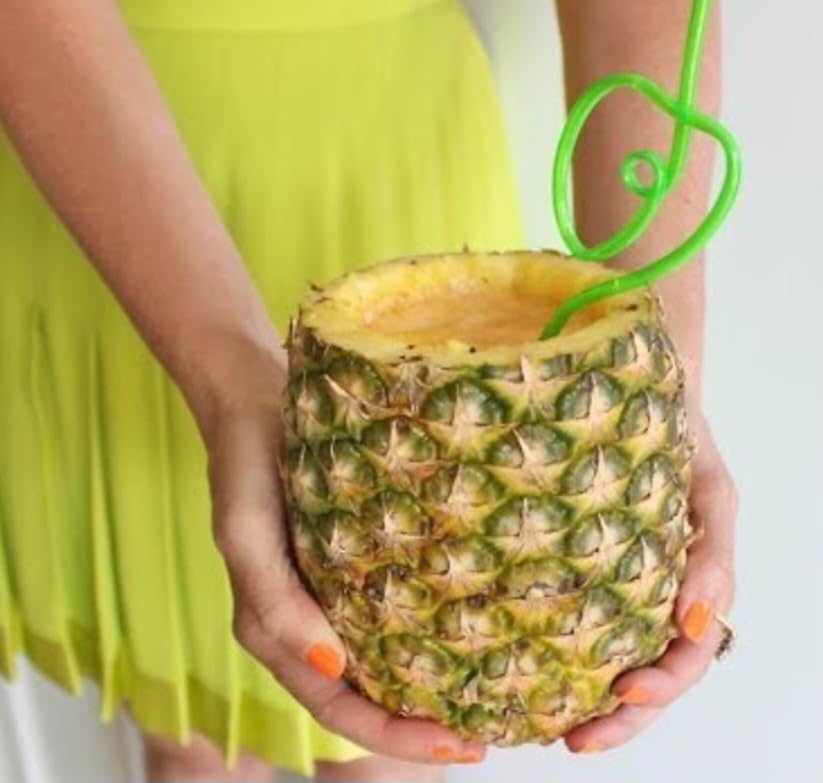 Pineapple Corer & Slicer Tool - Stainless Steel Pineapple Peeler, Easy Core Remover, Eye Removal Tool, Pelador De Pia (Yellow with Measure Marks) customer photo 2