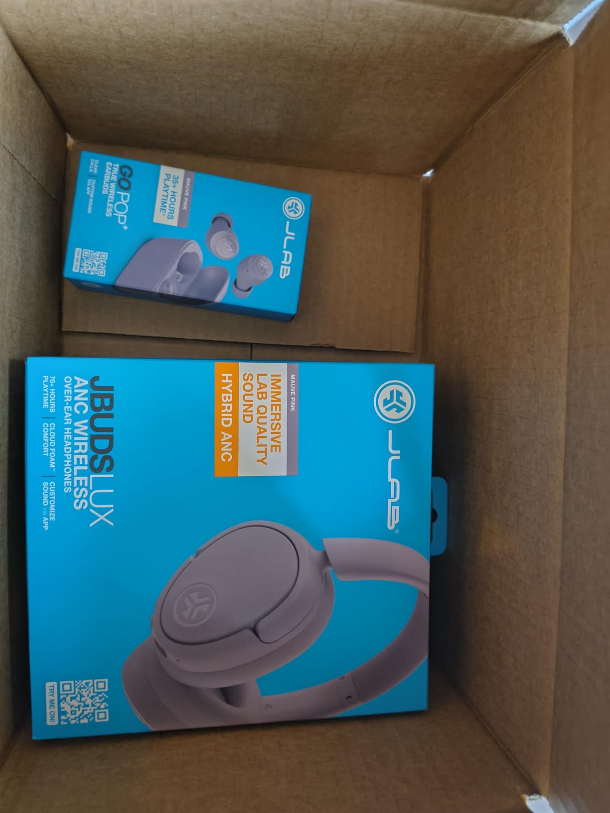 JLab JBuds Lux ANC Wireless Headphones, Graphite, Hybrid Active Noise Cancelling, Customizable Sound, Spatial Audio Compatible, Premium Over-Ear Bluetooth Headset customer photo 2