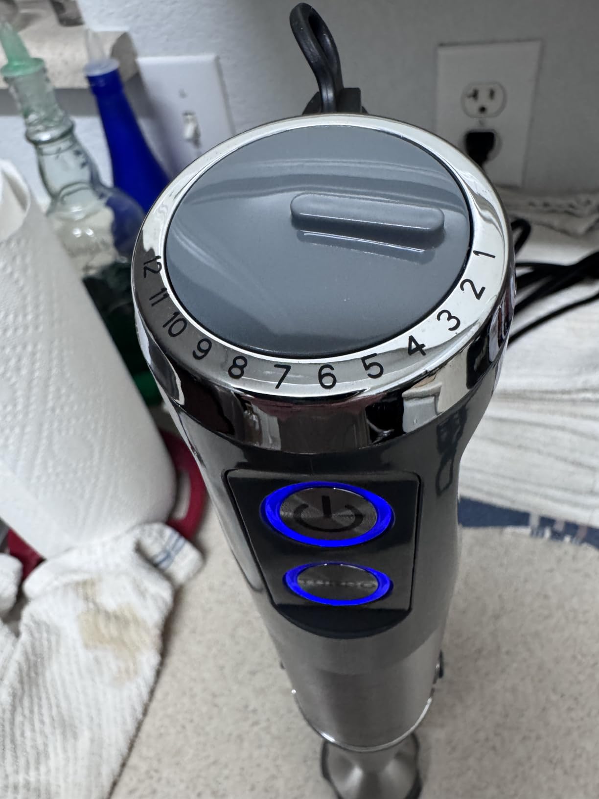 KOIOS Immersion Blender, 1000W Anti-scratch 3-in-1 Hand Blender, Upgraded 12 Speed Stainless Steel Blade Stick Blenders with Turbo Mode, Whisk and Milk Frother, Non-BPA customer photo 2