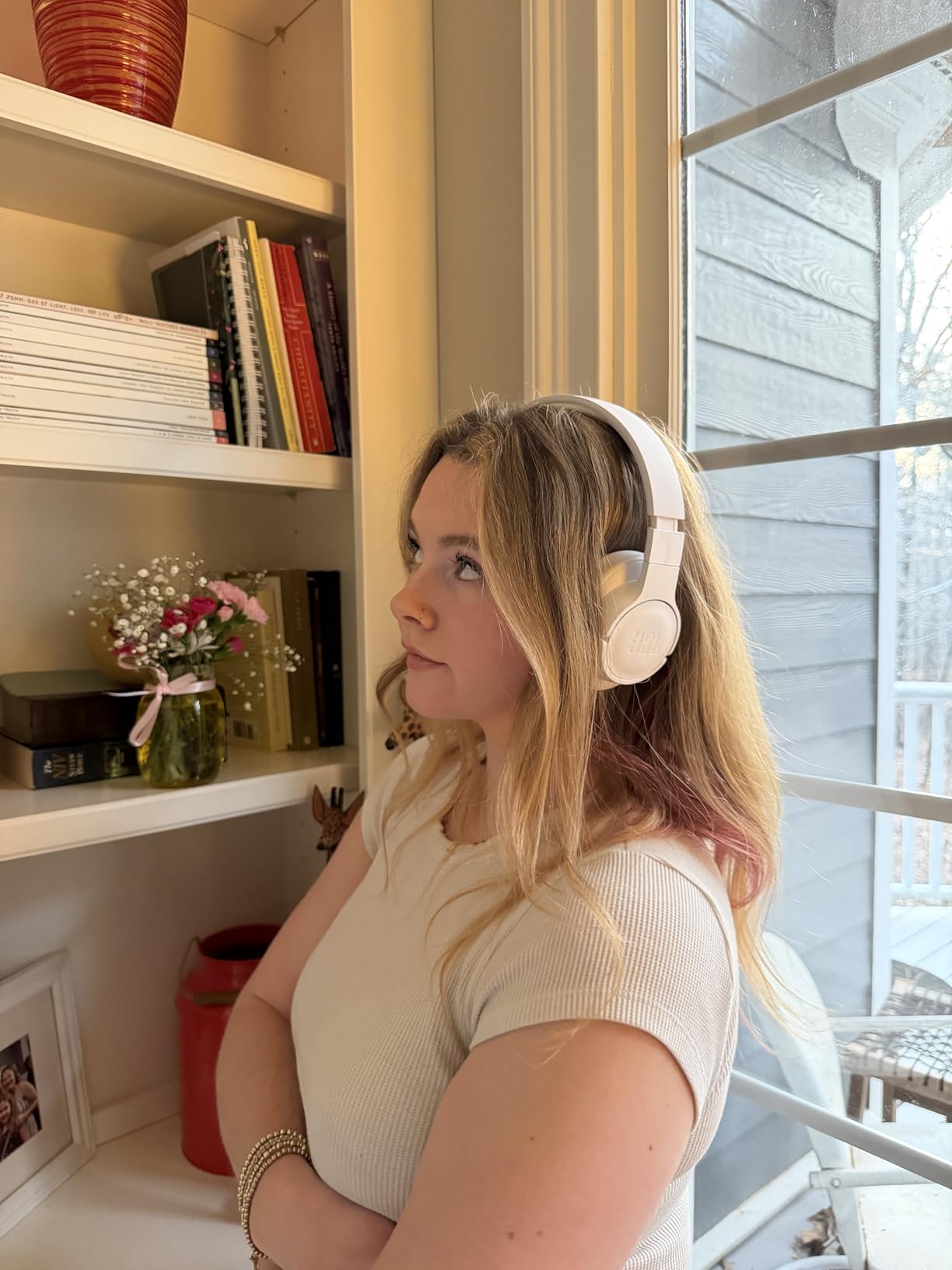 JBL Tune 770NC - Adaptive Noise Cancelling with Smart Ambient Wireless Over-Ear Headphones, Bluetooth 5.3, Up to 70H Battery Life with Speed Charge, Lightweight, Comfortable & Foldable Design (Black) customer photo 1