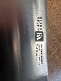 Klaus Meyer Arcelor Cleaver Knife 7 Inch Meat Cleaver Knife- German Steel Butcher Knife with ABS Ergonomic Handle, Ultra Sharp and 3.7mm Thick Blade, for Home/Restaurant customer photo 2