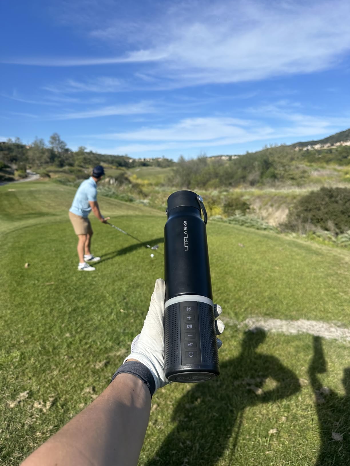 LITFLASK Smart Water Bottle, Ultra Premium Bluetooth Speaker, Portable Charging, 20oz Stainless Steel. Oprah's Favorite Things 2024 customer photo 2