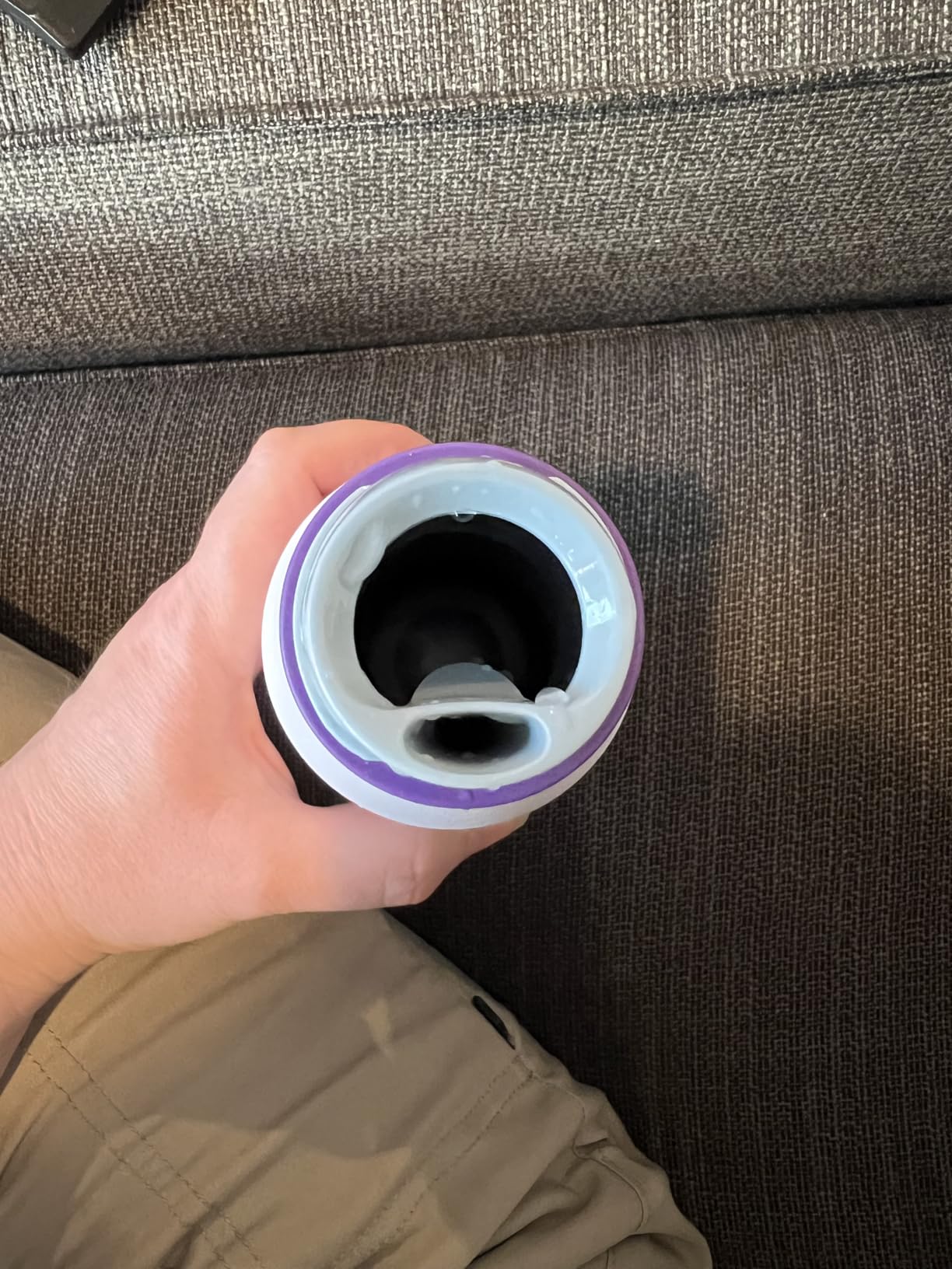 Owala FreeSip Twist Insulated Stainless Steel Water Bottle with Straw for Sports and Travel, BPA-Free, 24-oz, Pink/Purple (Dreamy Field) customer photo 2