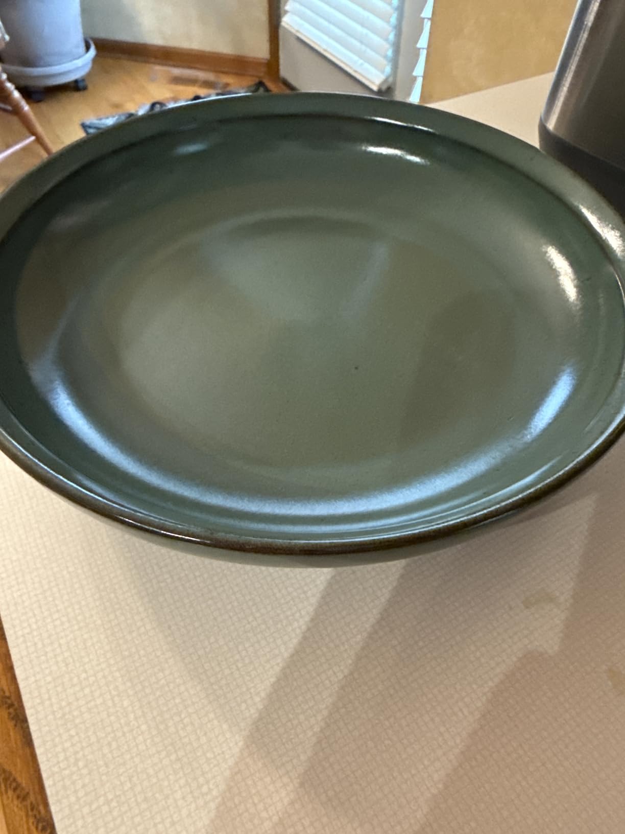 Gibson Elite Beckett Stoneware Matte Reactive Glaze 16 Piece (Service for 4) Plates and Bowls Dinnerware Set - Green customer photo 1