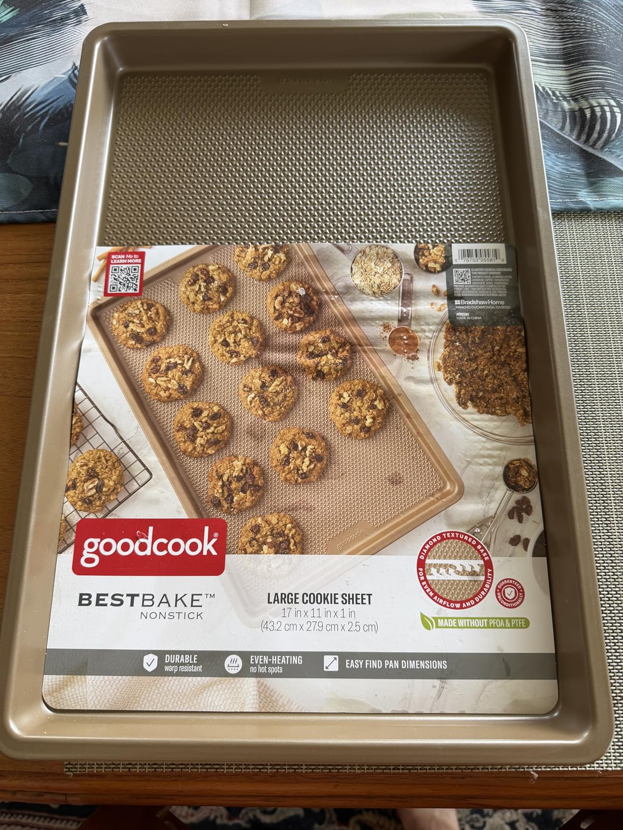 GoodCook BestBake Nonstick Textured Carbon Steel Cookie Sheet, 11