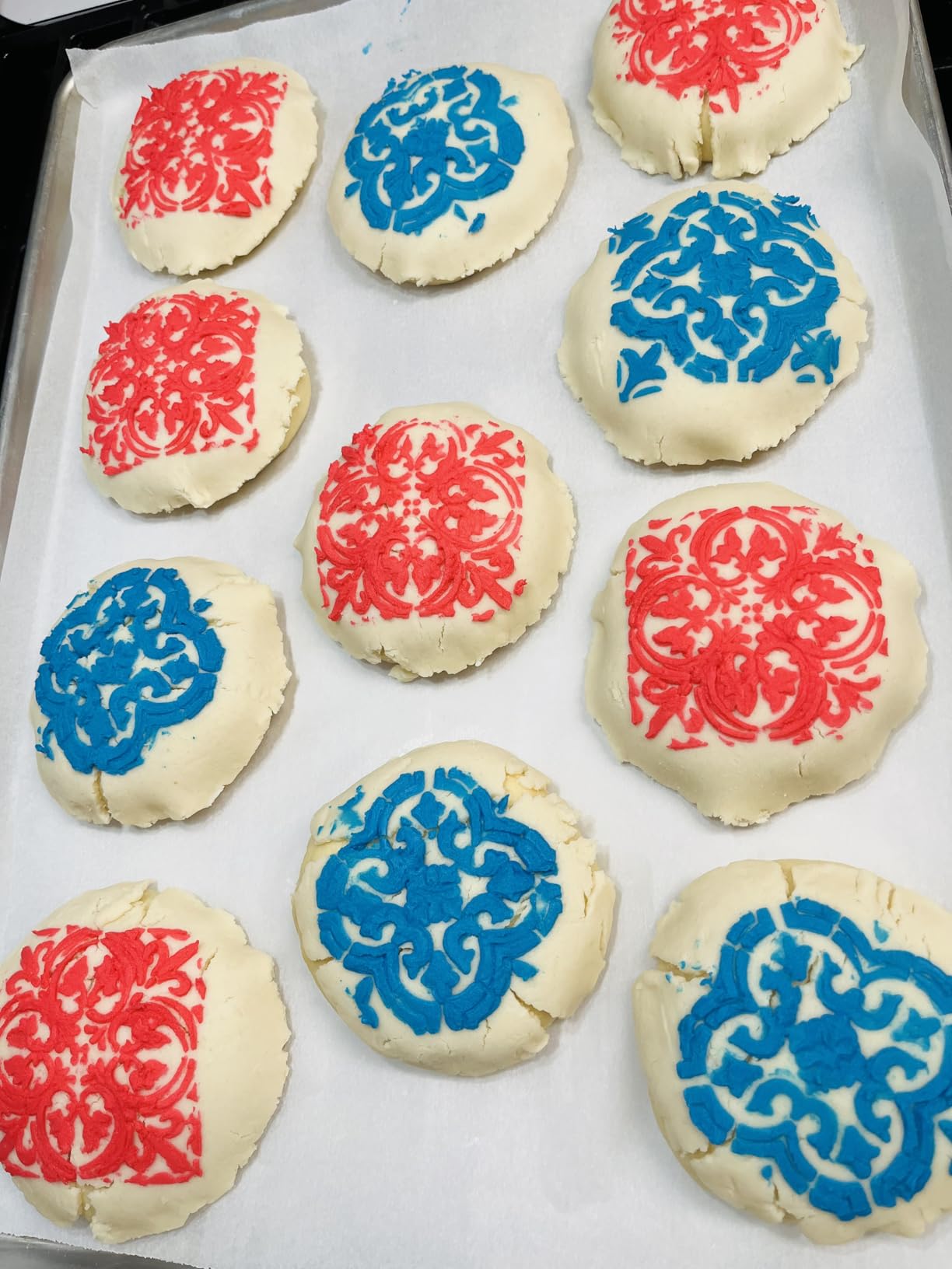 9PCS Scroll Tile Cookies Stencils for Baking, Royal Icing, Sugar Cookie, Cards Decorating Tools customer photo 2