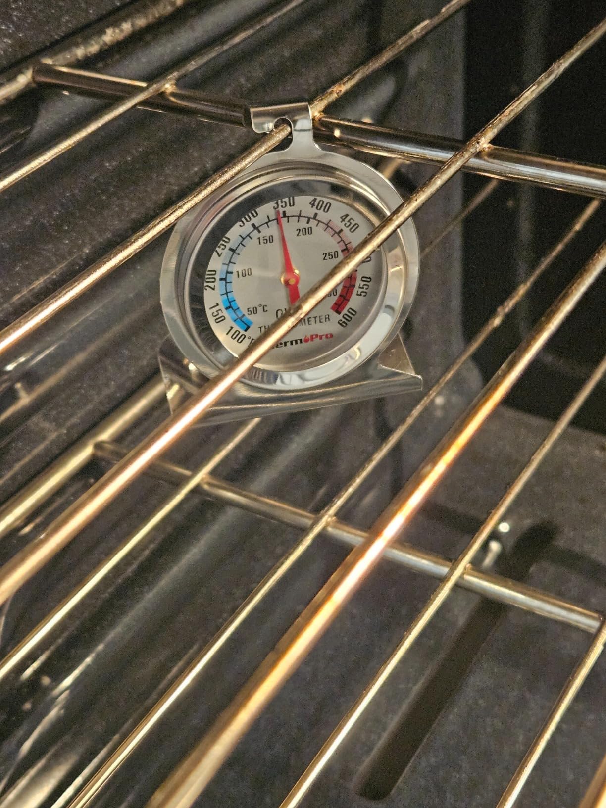 TempPro 2-Pack Oven Thermometer for Gas Oven, 50-300°C/100-600°F Smoker Temperature Gauge with 431 Stainless Steel, Analog Instant Read Cooking Thermometer customer photo 2