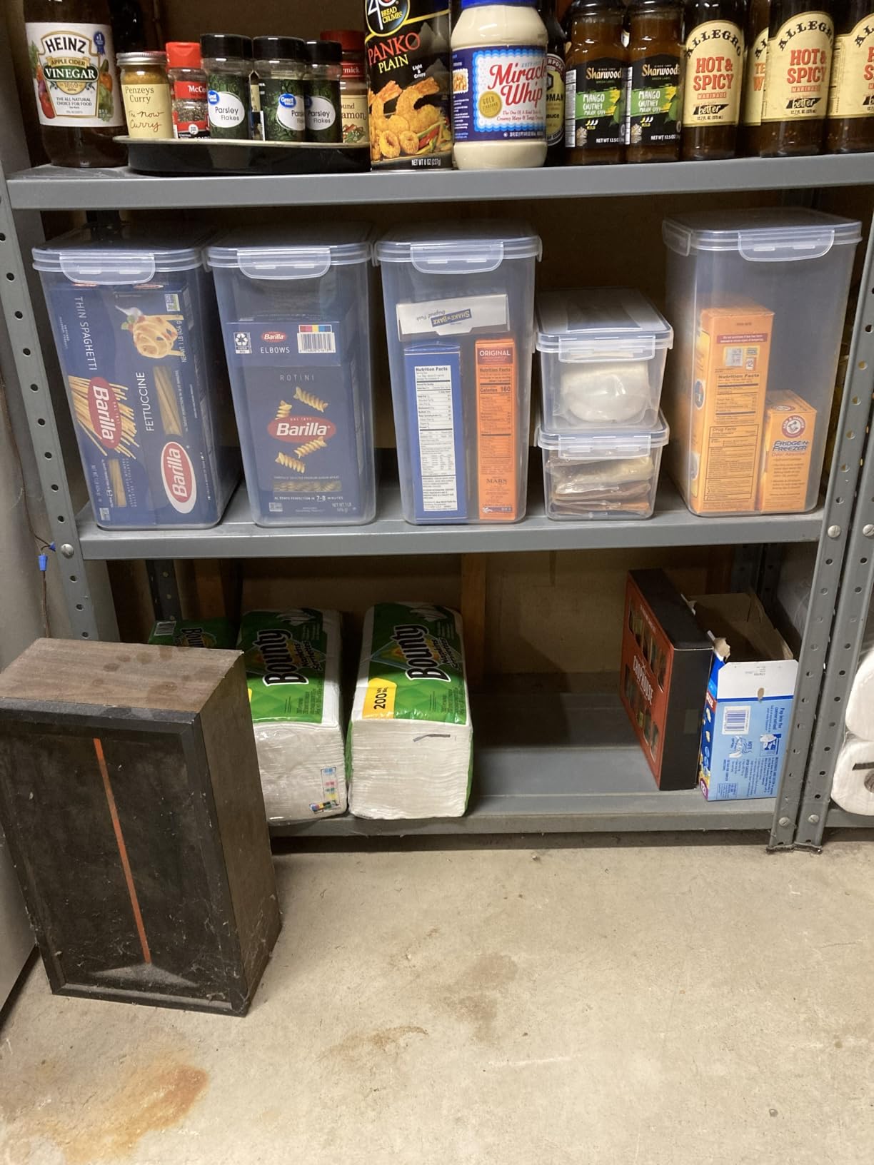 Shazo 2 PC (9.5L | 321 Oz) Extra Large Bulk Food Storage Containers with Airtight Lids for Flour, Sugar, Rice, Cereal & Pasta - Leakproof, BPA-Free Plastic Canisters for Kitchen & Pantry Organization customer photo 1
