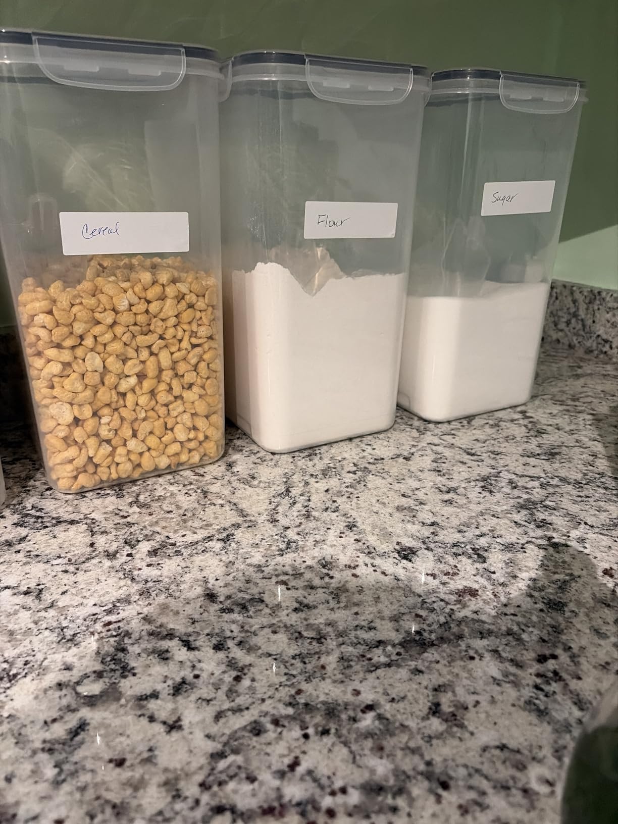 Shazo 2 PC (9.5L | 321 Oz) Extra Large Bulk Food Storage Containers with Airtight Lids for Flour, Sugar, Rice, Cereal & Pasta - Leakproof, BPA-Free Plastic Canisters for Kitchen & Pantry Organization customer photo 2