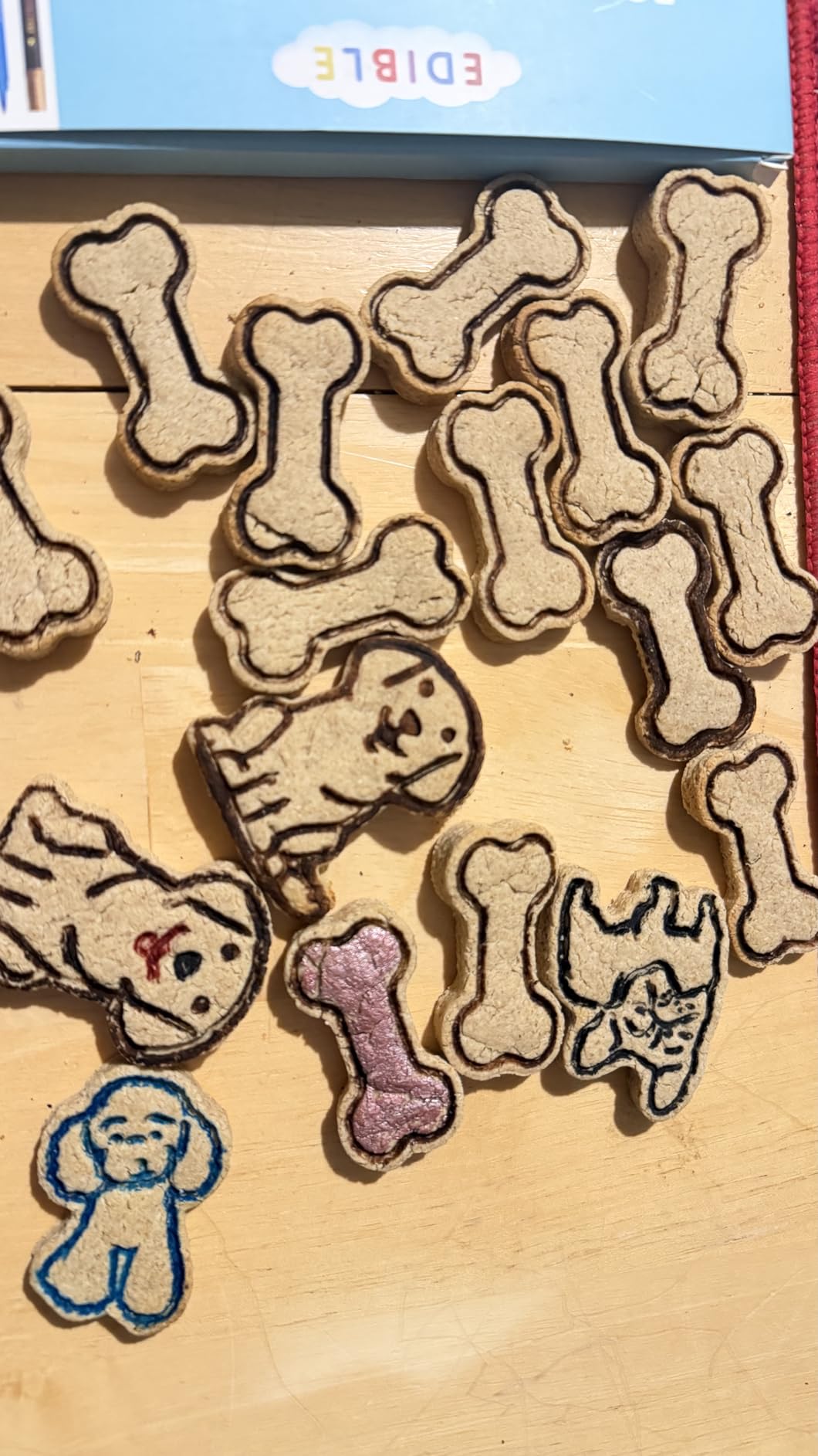 8 Dog Cookie Cutters Set, 3D Puppy Cookie Stamps, Cupcake Pancake Apple Pie Pastry Biscuit Molds, Cookie Baking Molds for Dog Party Decorations (Puppy-1) customer photo 1