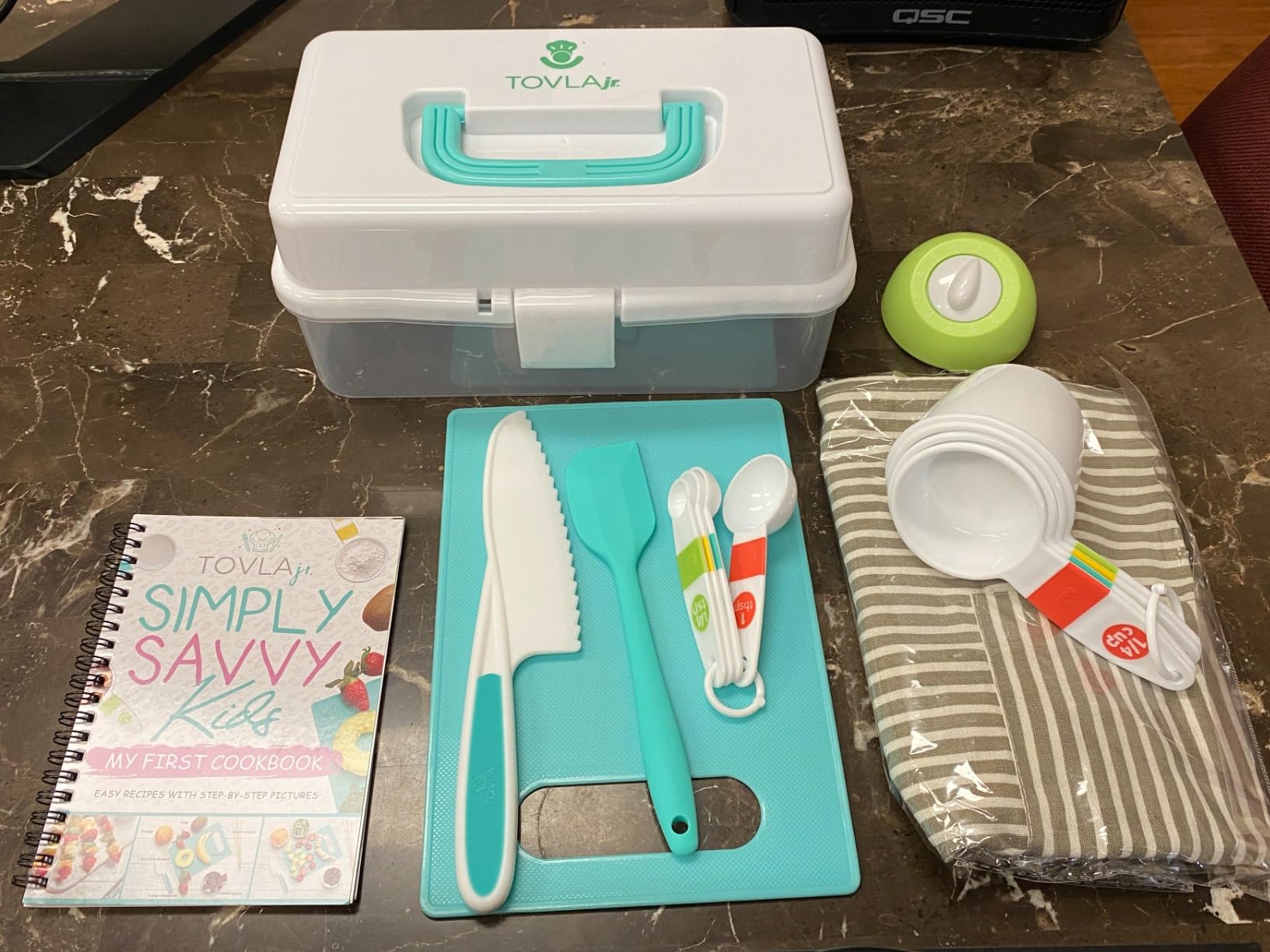 TOVLA JR. Kids Real Cooking Set | Cooking Tools for Kids Ages 5-12 | Montessori-Inspired Beginner Kitchen Kit with Visual Recipe Cookbook & Storage Case customer photo 1