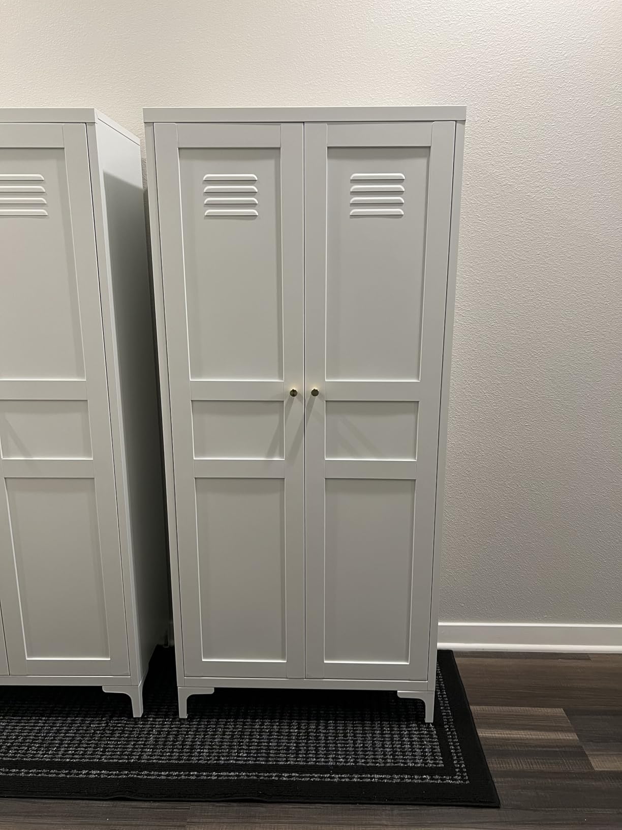 Yizosh Metal Storage Cabinet with 2 Doors and 4 Adjustable Shelves - 61