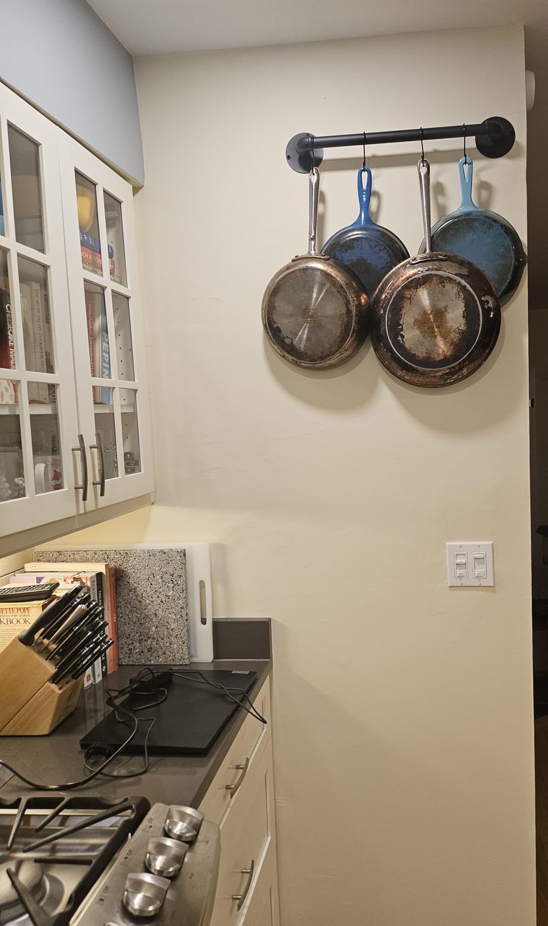 Pot Pan Rack Wall Mounted Set of 2, 21