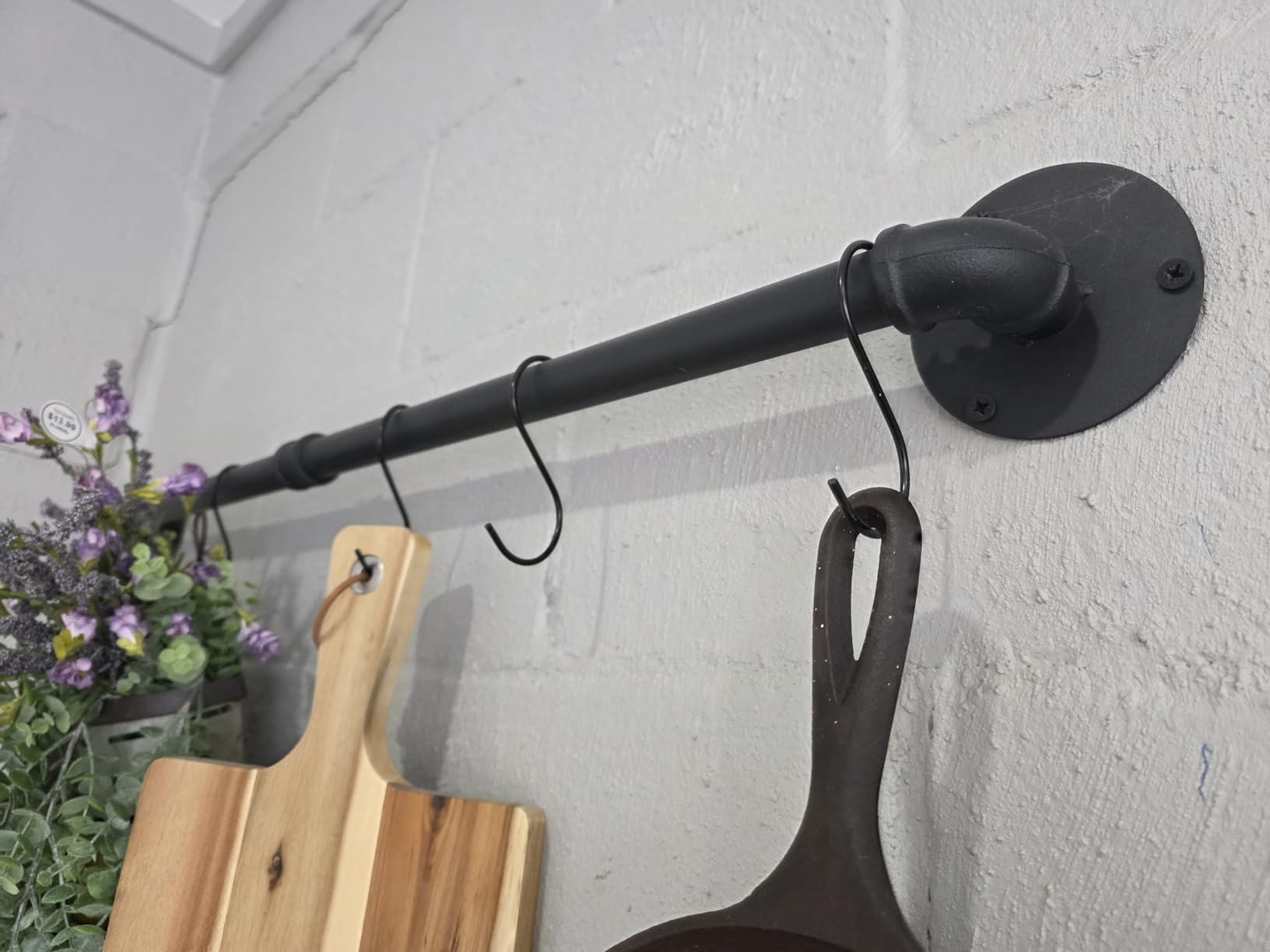 Pot Pan Rack Wall Mounted Set of 2, 21
