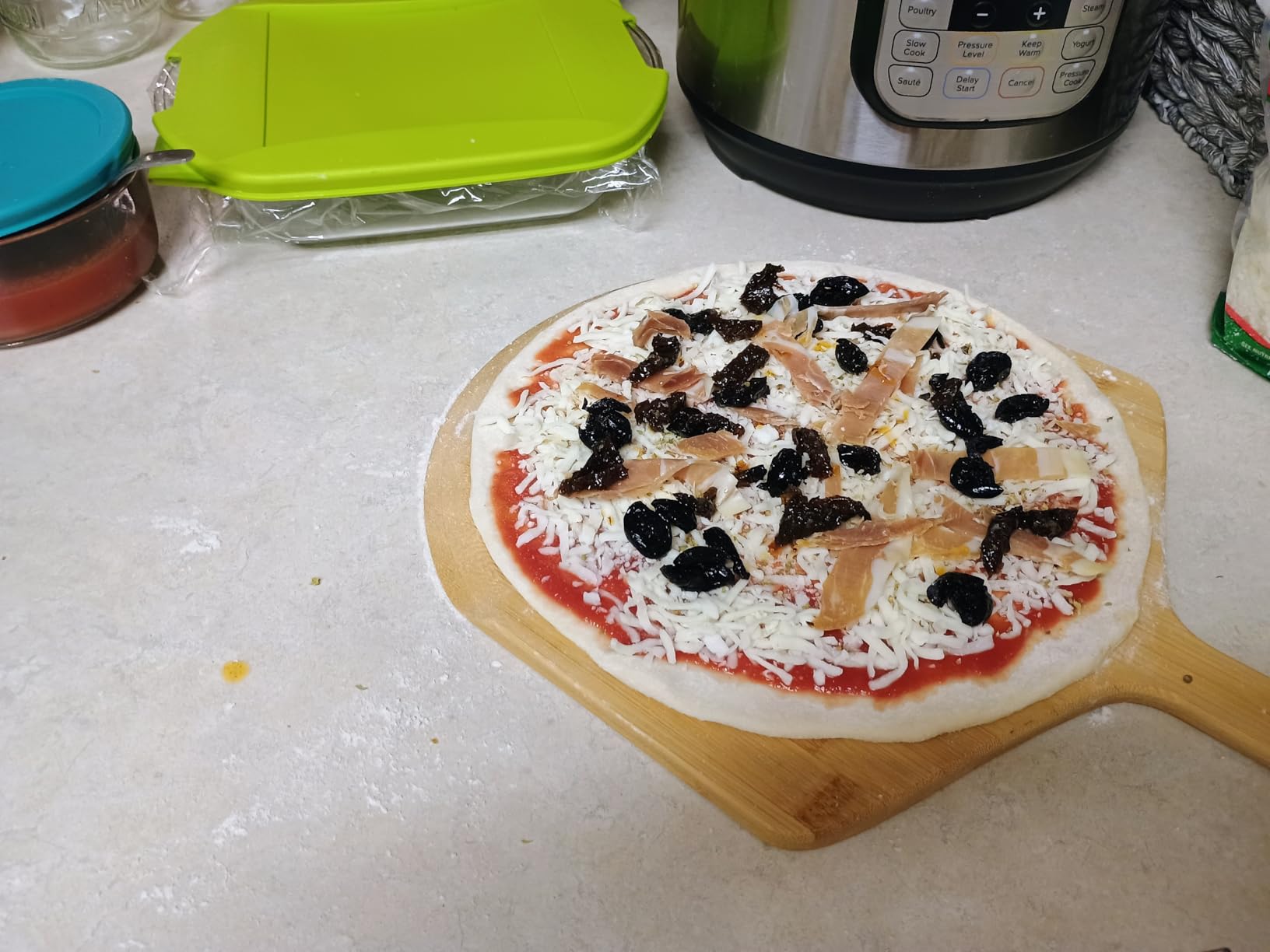 Pizza Board Pizza Peel Bamboo Pizza Cutting Board24 X16 Wood Pizza Serving Board For Kitchen Charcuterie Board customer photo 2