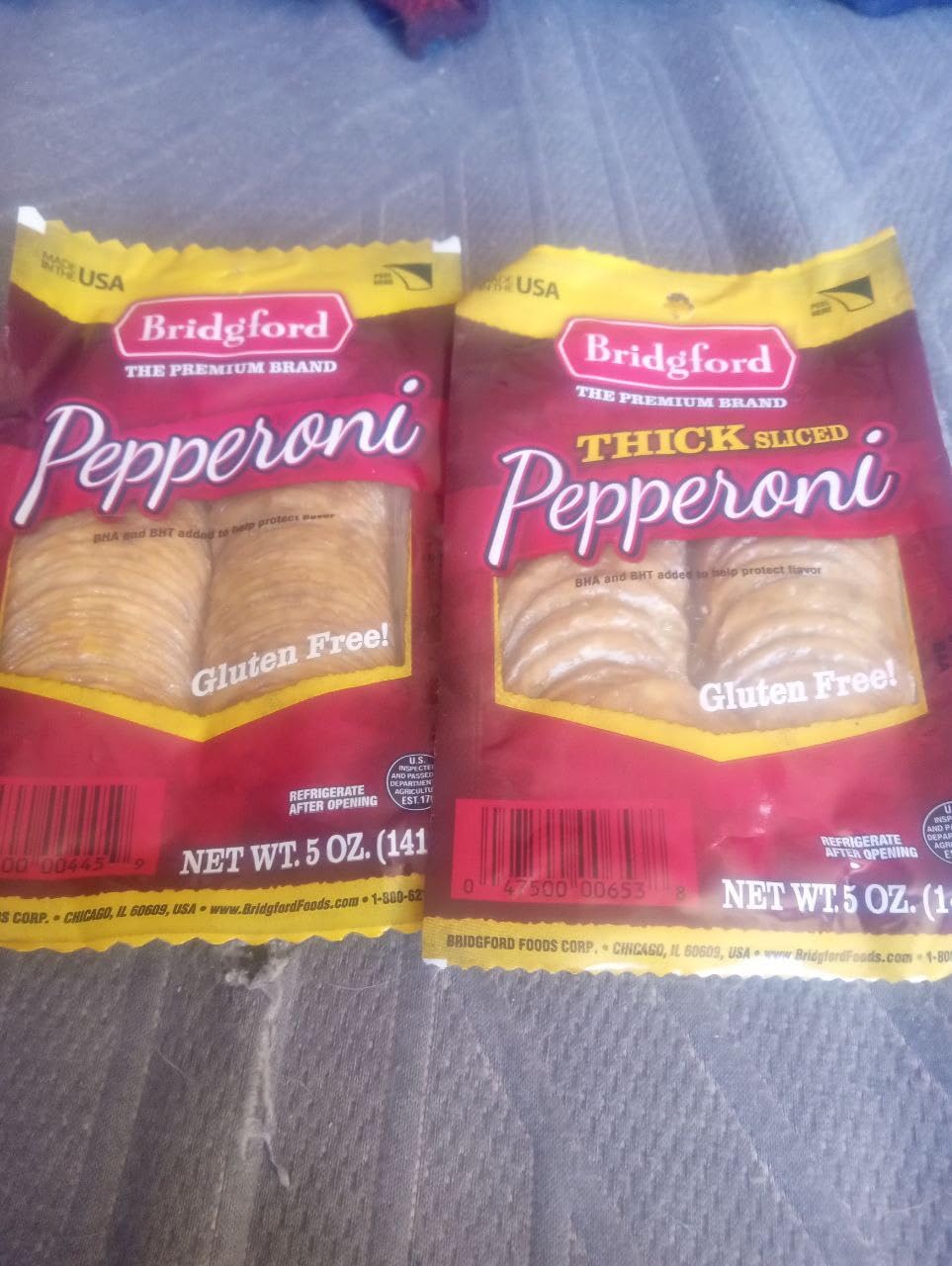 Bridgford Sliced Pepperoni 5 oz Pack of 2 - Gluten-Free Pepperoni Slices for Pizza and Sandwiches customer photo 2