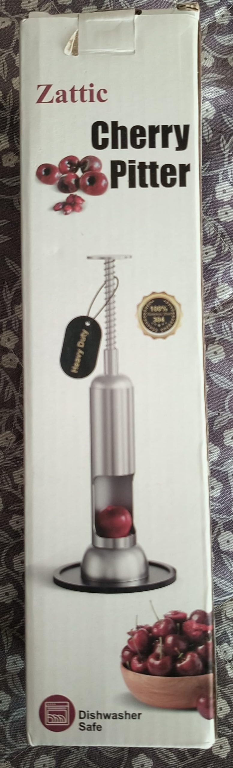 Cherry Pitter, 304 Stainless Steel Cherry Pit Remover and Corer for Large & Small Cherries, Heavy Duty, Dishwasher-Safe, Time-Saving, Effortless to Use Cherry Stoner (Press-Type) customer photo 2
