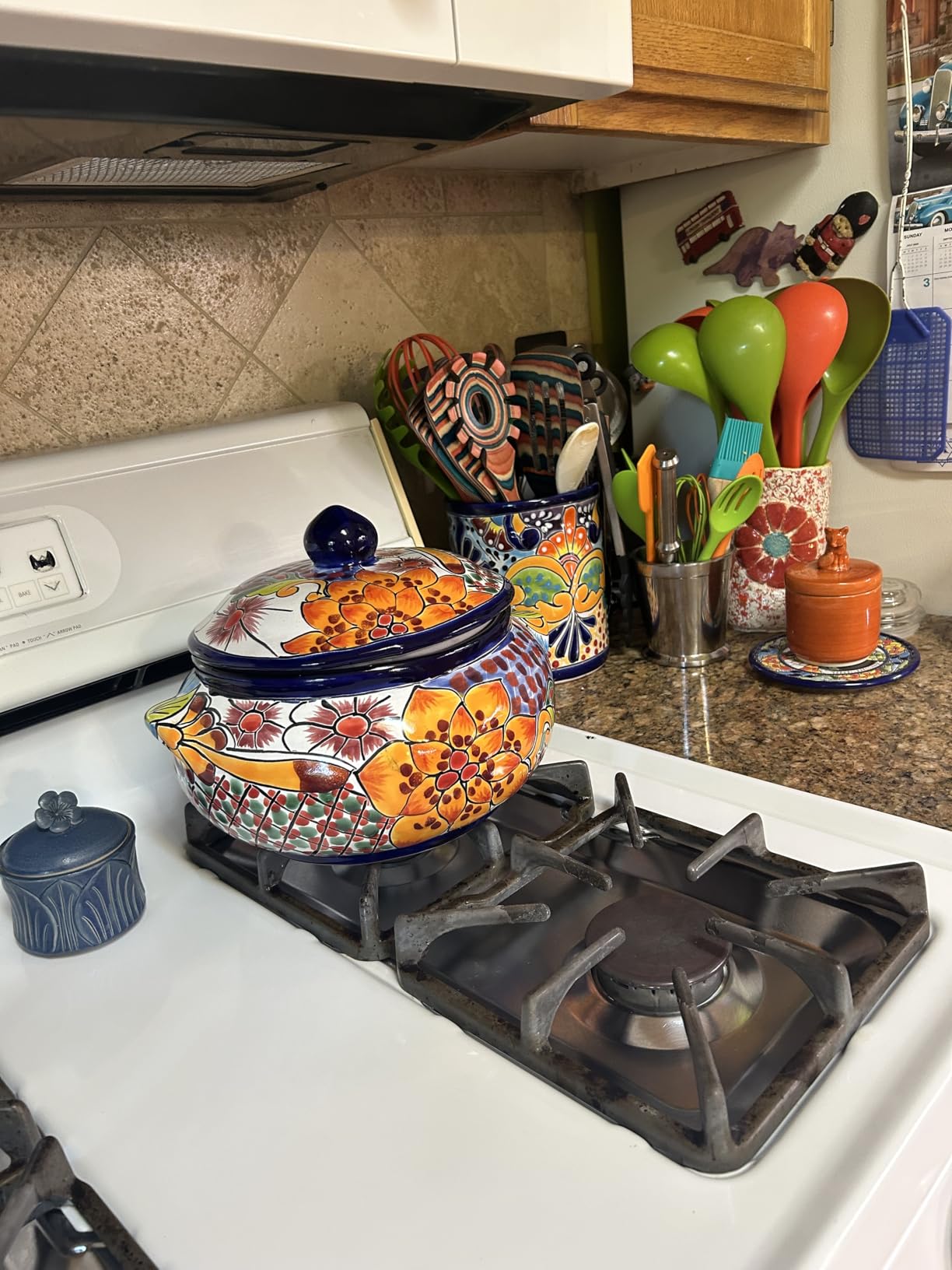 Talavera Bean Pot, Soup Pot - Hand-Painted Mexican Pottery, Decorative and Functional, Handmade in Mexico customer photo 1
