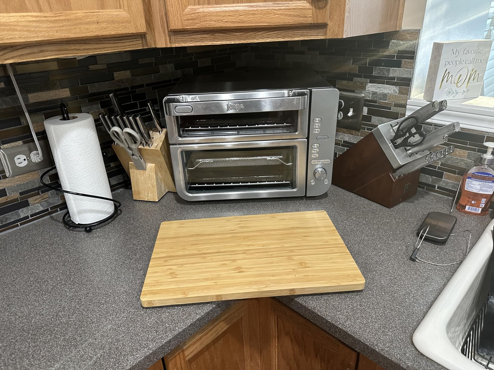 Ninja Air Fryer Toaster Oven Combo | Double Stack XL | 12-in-1 | Fits 4.5 lb Chicken & 6lbs of Wings | Smart Finish Cook 2 Different Meals at Same Time | Countertop Oven | Stainless Steel | DCT601 customer photo 1