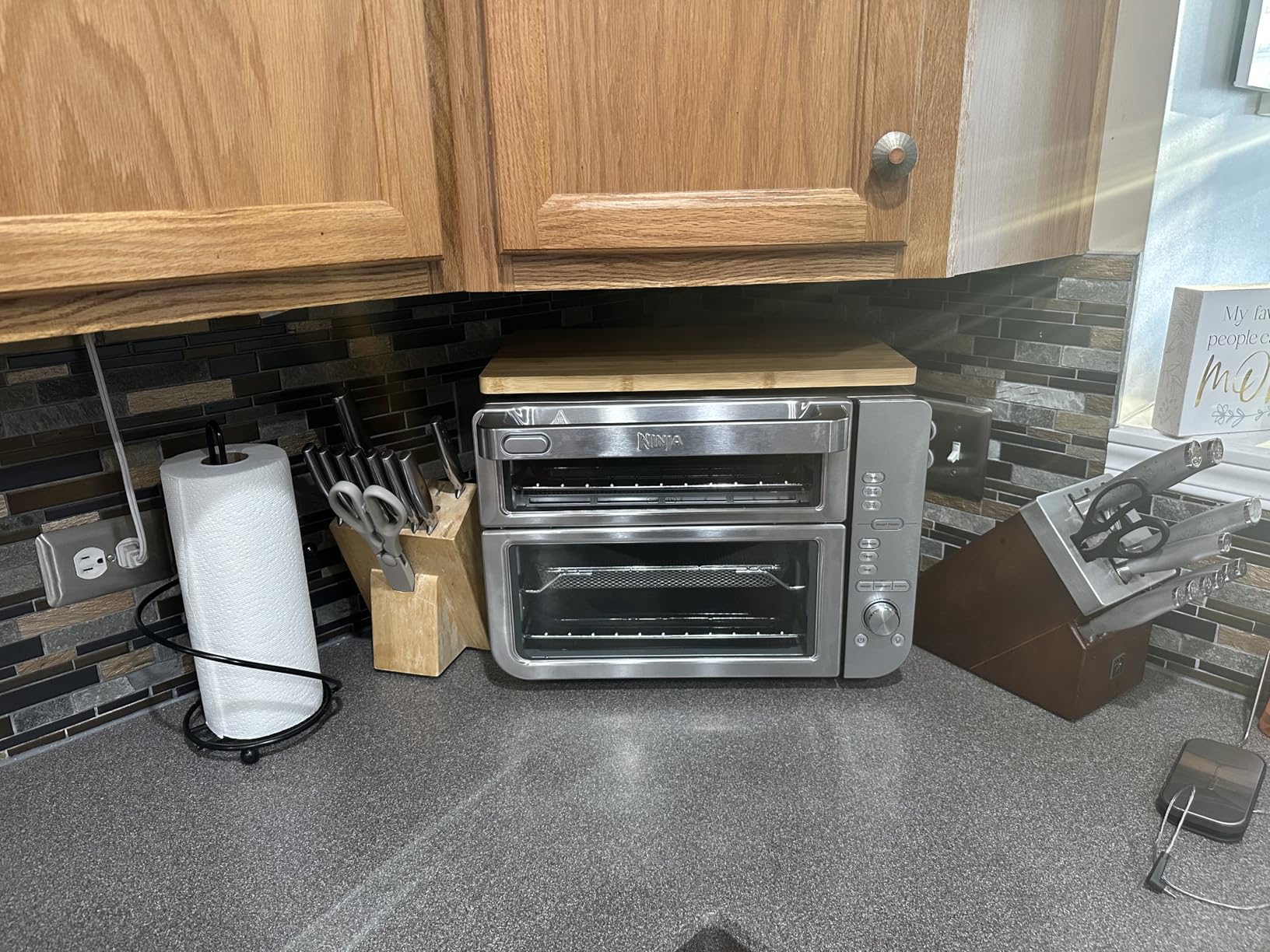 Ninja Air Fryer Toaster Oven Combo | Double Stack XL | 12-in-1 | Fits 4.5 lb Chicken & 6lbs of Wings | Smart Finish Cook 2 Different Meals at Same Time | Countertop Oven | Stainless Steel | DCT601 customer photo 2