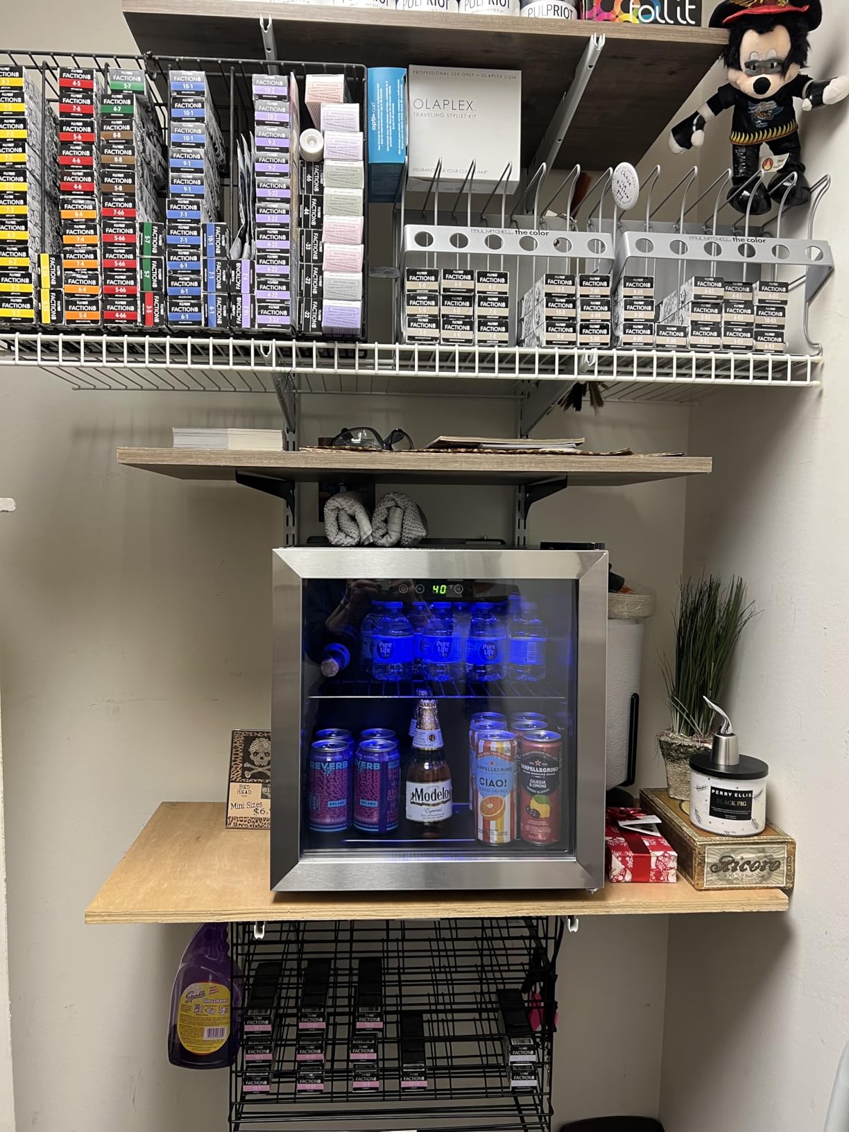 Antarctic Star 18L Beverage Refrigerator Cooler 24Can, Mini Fridge with Quiet Compressor, LED Light, Freestanding Small Fridge with Electronic Temperature Control for Home and Bar (40-61 F) customer photo 1