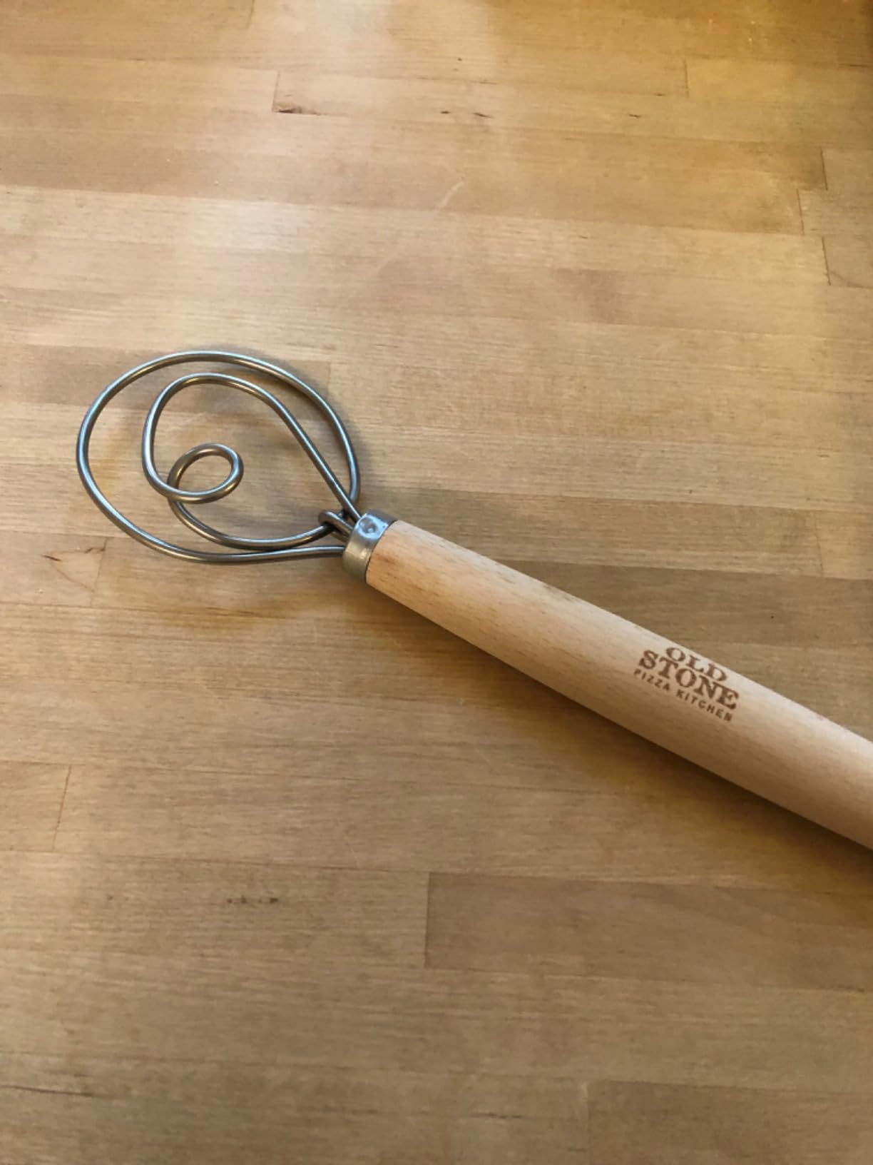 Old Stone Danish Dough Whisk for Bread Baking, Sourdough, and Pizza Dough, Dutch Whisk, Made in Poland, 11.5-Inch customer photo 1