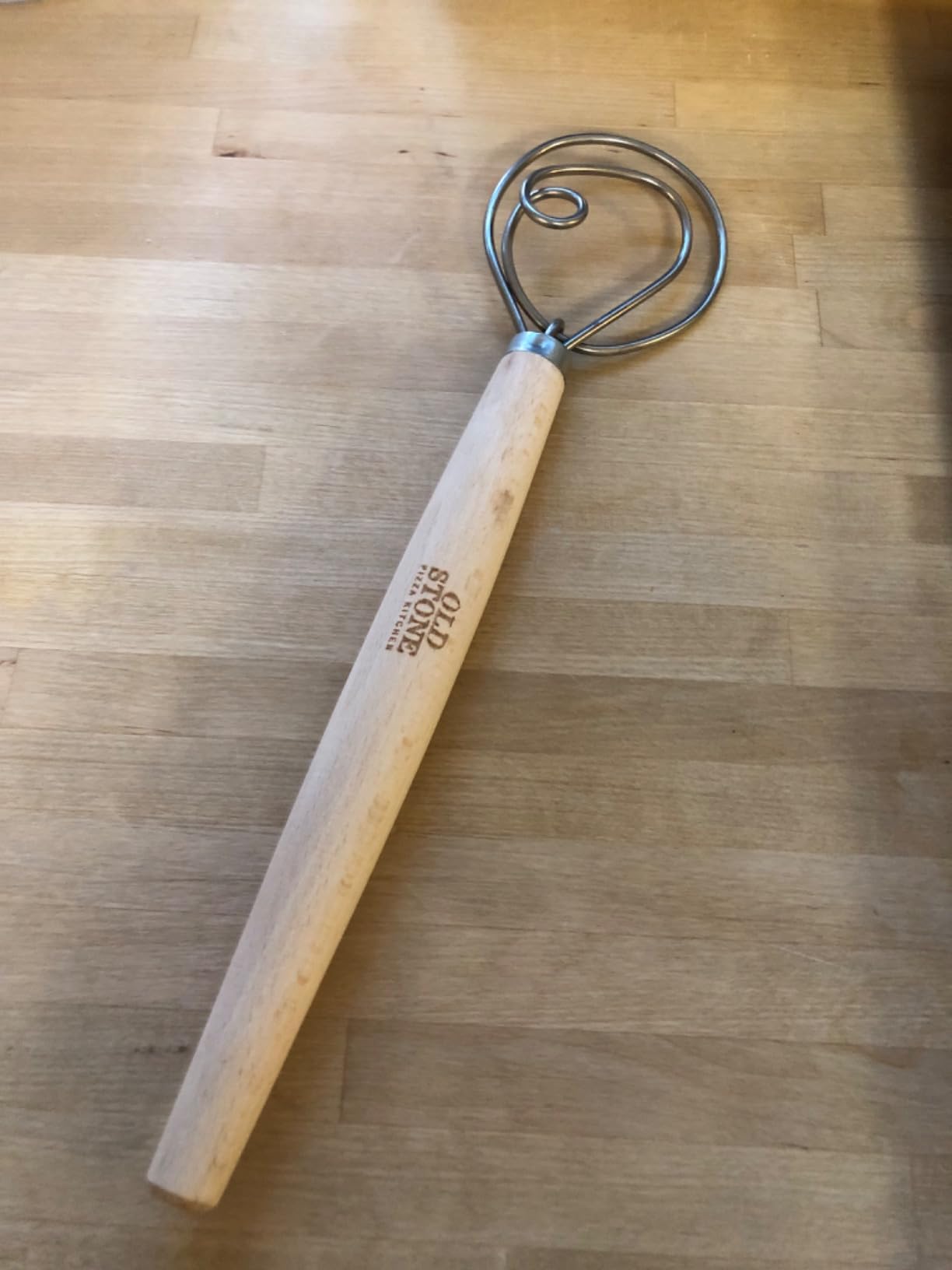 Old Stone Danish Dough Whisk for Bread Baking, Sourdough, and Pizza Dough, Dutch Whisk, Made in Poland, 11.5-Inch customer photo 2