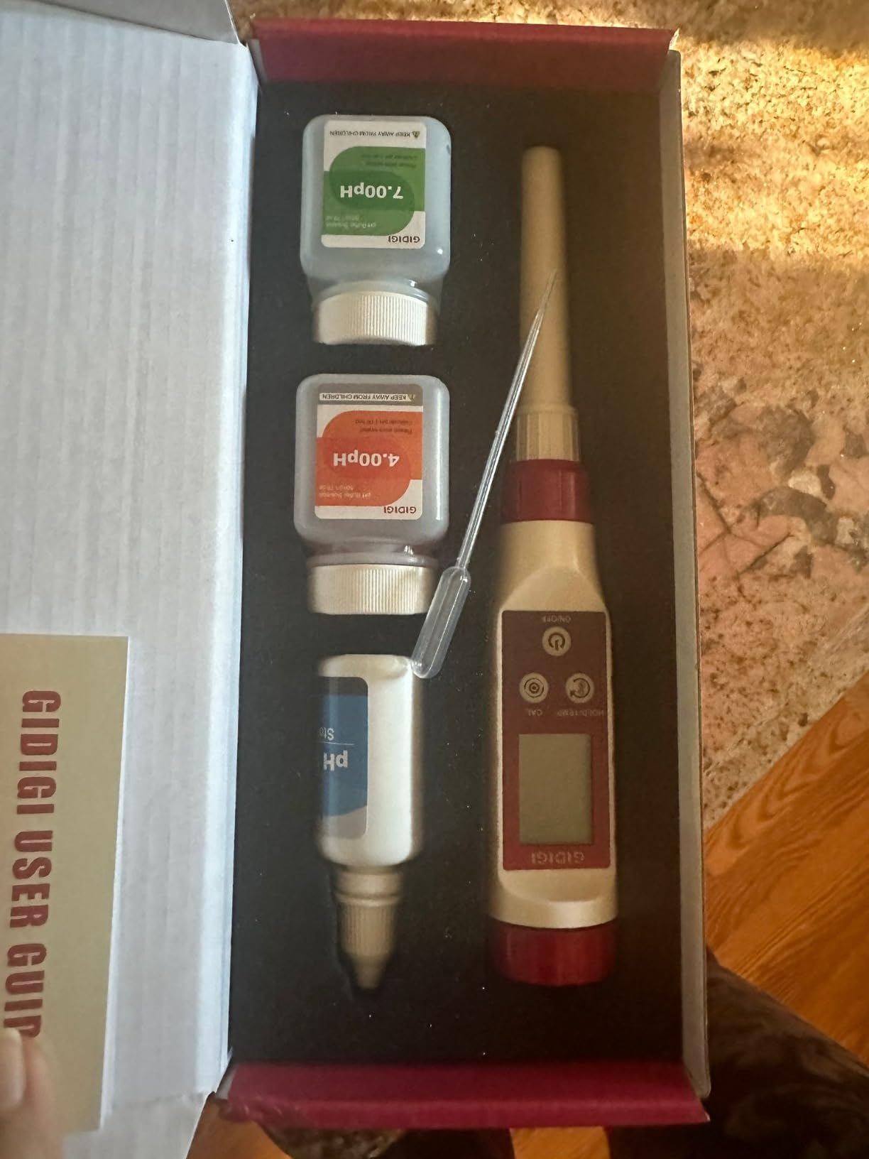pH Meter for Food Digital pH Meter for Fermentation Hot Sauce Canning Spear Tip pH Food Tester Probe for Cheese Cooking Sourdough Bread Saliva Water Resistant Food Acidity Tester for Solid and Water customer photo 1