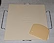 Unicook Pizza Stone for Oven and Grill, 15 x 12 Inch Rectangular Baking Stone for Bread, Cordierite Pizza Pan for Baking Crispy Bread, Pie and Cookies, Includes Carry Rack and Dough Scraper customer photo 1