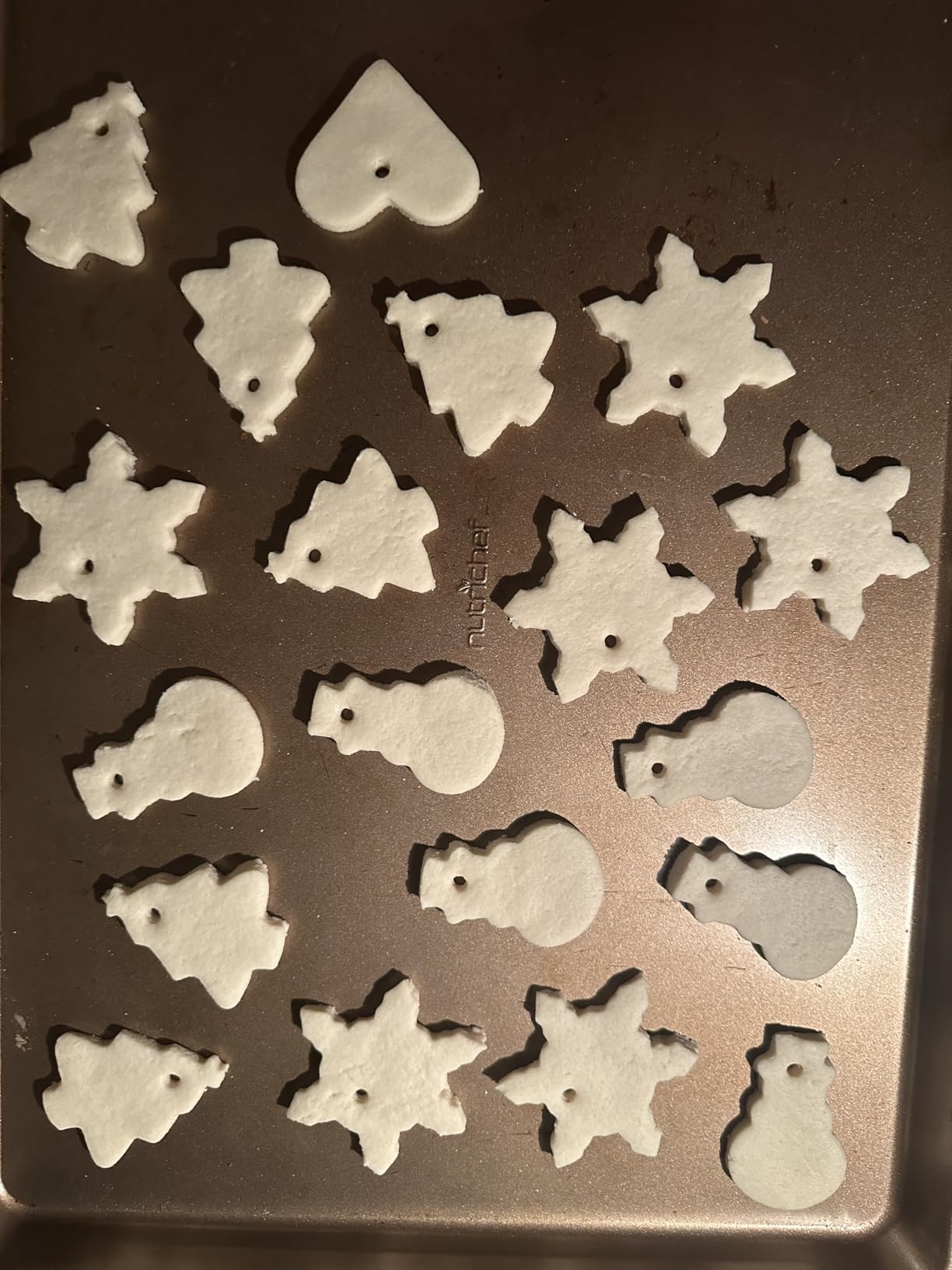 Christmas Cookie Cutter Set 6 Pieces - Christmas Tree, Gingerbread Man, Snowman, Snowflake, Candy Cane, Santa Face Shapes for Holiday Food Party Decorations and Baking customer photo 1