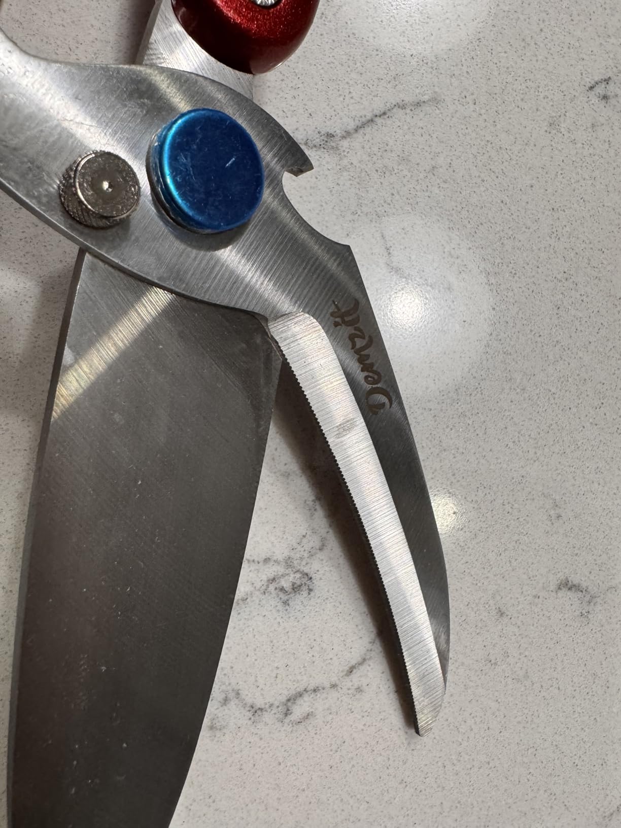 Heavy Duty Poultry Shears - A Must Have chicken processing equipment, Kitchen Scissors for Meat, Chicken, Turkey, and Vegetables - Non-Slip Handle, Safety Lock, Dishwasher Safe customer photo 2