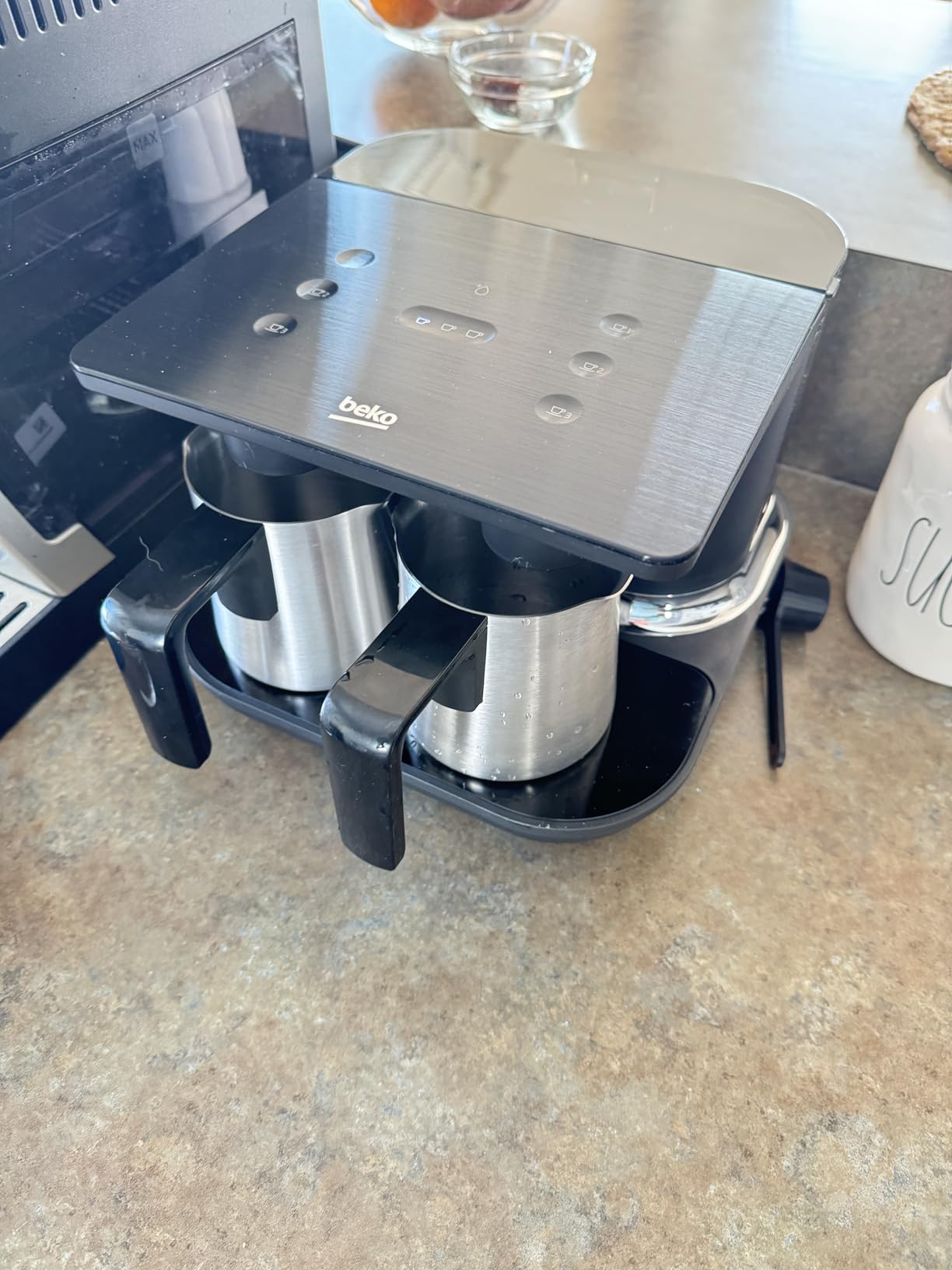 Beko Automatic Turkish Coffee Maker | 6-Cup Turkish Greek Coffee Machine with Anti-Spill Sensor, Fast Brewing, UL Certified, Matte Black, 120V, Induction, Water tank, sensor cook technology customer photo 2