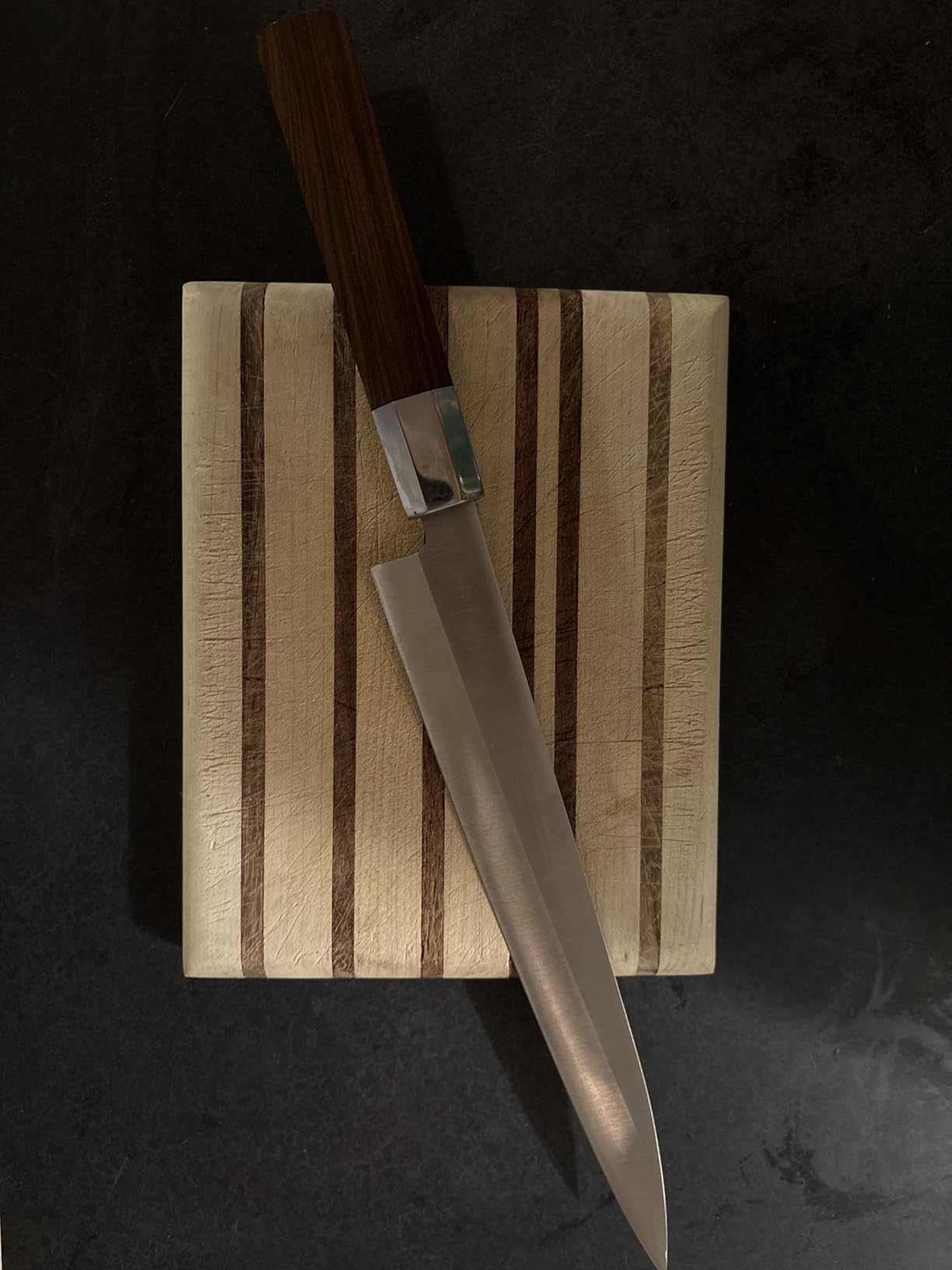 Sashimi Knife Yanagiba Sushi Knife 10 inch Japanese High Carbon Stainless Steel for Precision Fish Slicing and Filleting with Ergonomic Wooden Handle customer photo 1