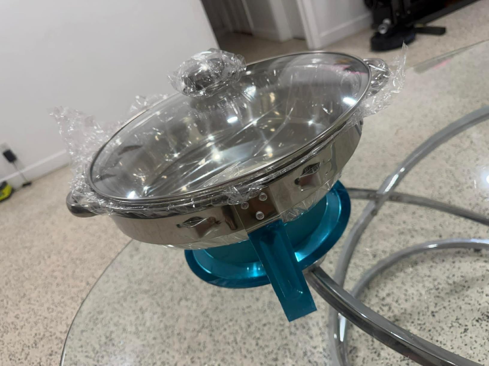 Chafing Dishes for Buffet Set: 100% Pre-Installed Chafers for Catering - Round Chafing Dish Buffet Set with Lids | Chafers and Buffet Warmers Sets | Serving Food Warmer | Chafers Servers Sets customer photo 1