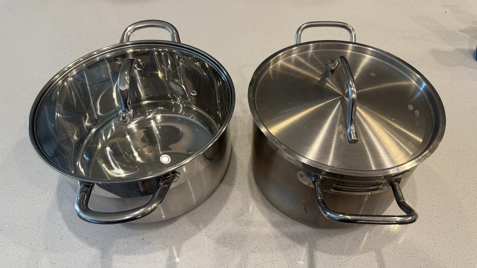 Kirecoo Stainless Steel Stock Pot - 12 Quart Heavy Duty Stock Cooking Pot with Visible Lid for Pasta, Soup, Spaghetti, Nonstick Thick Bottom Big Stockpot, Cookware for Canning, Boiling, Simmer customer photo 2