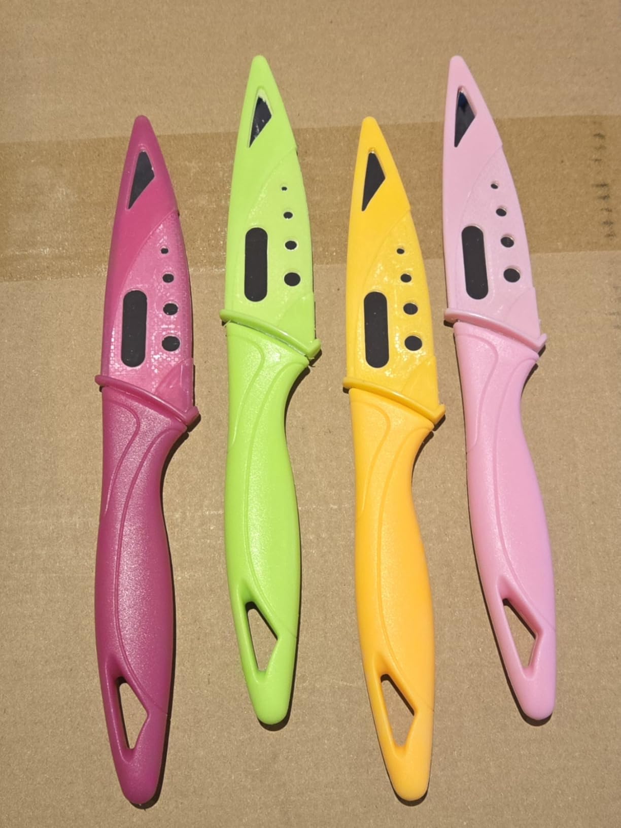 Paring Knife, 4 inch Fruit Paring Knives Set of 4 with Cover Sheath, Small Kitchen Sharp Peeling Cutting for Vegetable Stainless Steel customer photo 2