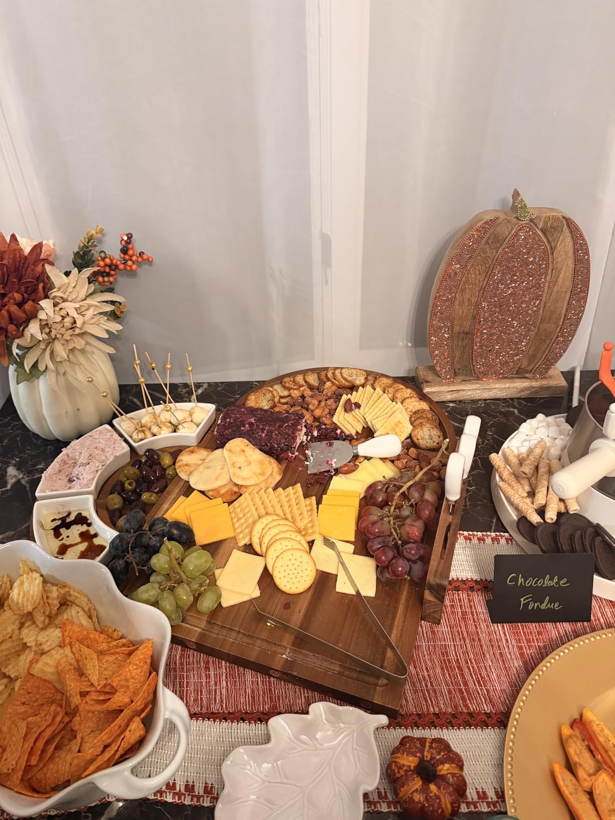 Large Wooden Charcuterie Board Set (Sealed Clear Finish) - 3-Piece Magnetic Long Serving Board Tray with Charcuterie Accessories customer photo 2