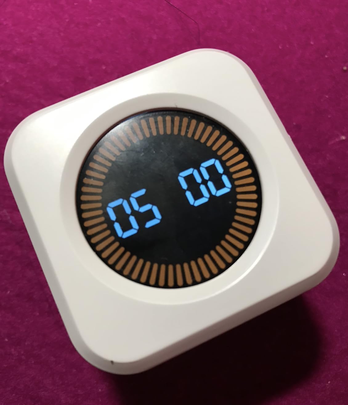 KADAMS Pomodoro Cube Timer Productivity Visual Timer - 5/10/25/50 Min Rotating Countdown (1 Black) customer photo 2