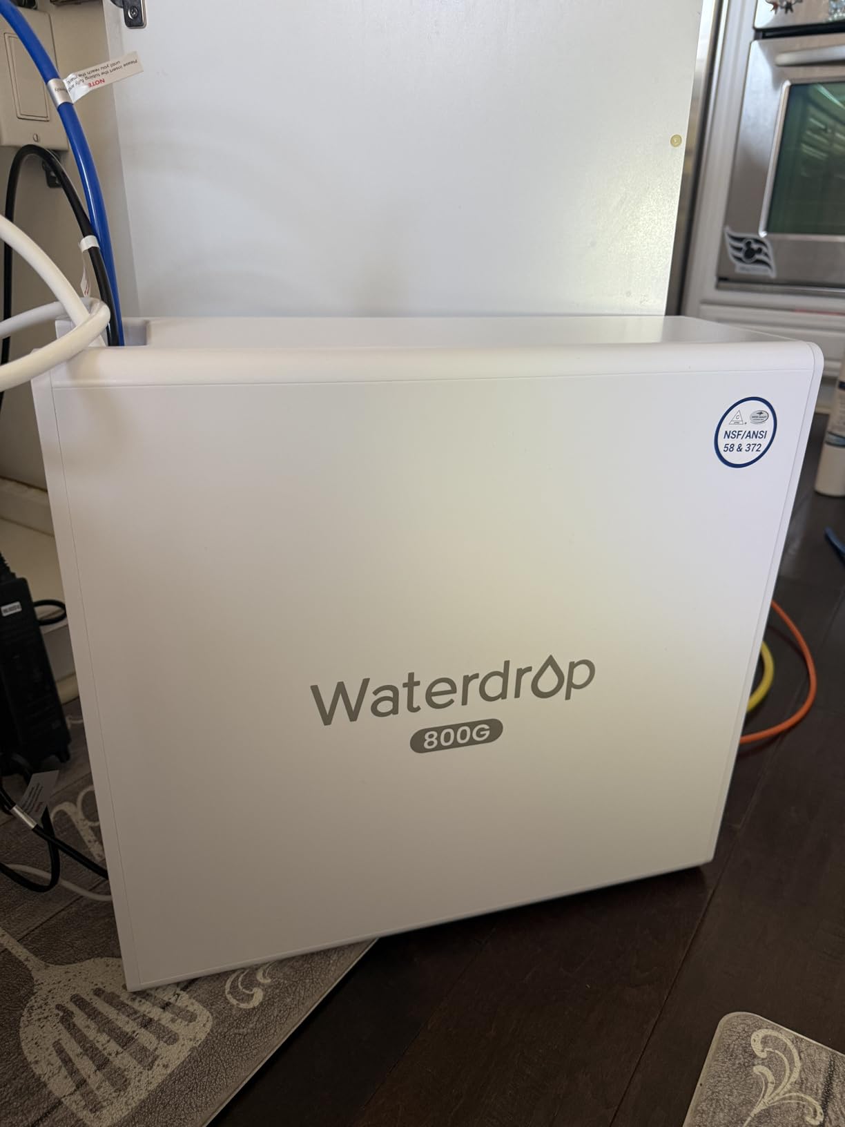 Waterdrop X8-Alkaline Mineral pH+ Tankless Reverse Osmosis System, NSF/ANSI 42&58&372 Certified, 800 GPD RO Water Filter, 10-Stage Filtration UnderSink RO System, 2:1 Pure to Drain, BPA Free customer photo 2