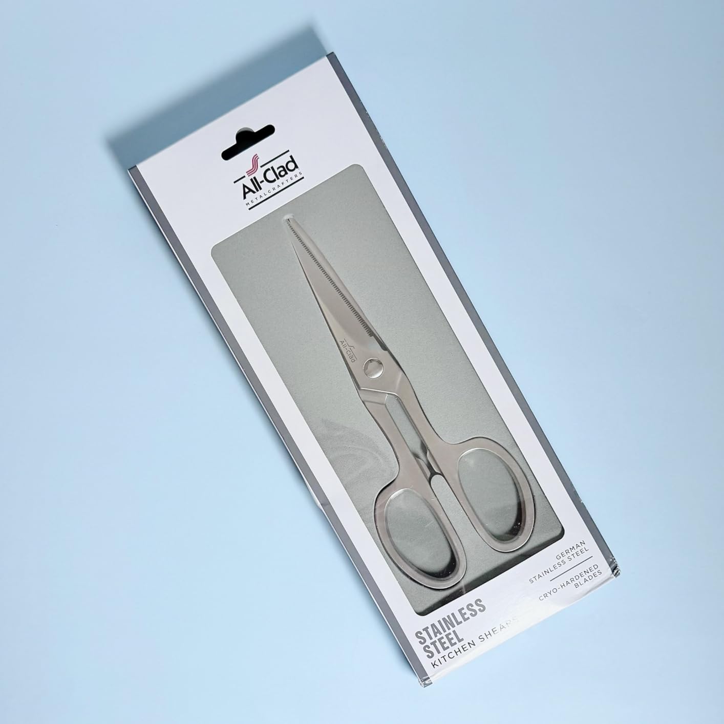 All-Clad Stainless Steel, All Purpose Kitchen Shears,Heavy gauge, Ergonomic, Rust-resistance, Food Scissors for Kitchen, Chicken, Poultry, Fish, Meat,Shelfish, Snipping herbs, 8.19 inch, Silver customer photo 2