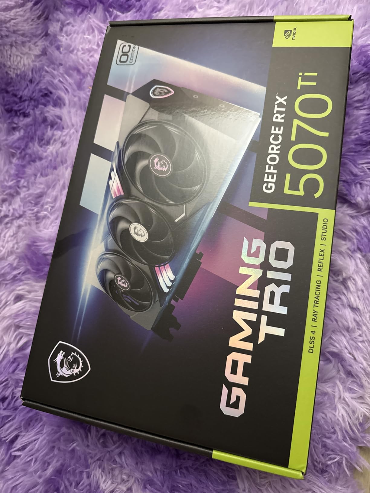 NVIDIA GeForce RTX 5070 Ti 16G Gaming Trio OC Plus Graphics Card - 16 GB GDDR7 (28 GB/s, 256-bit), PCIe 5.0 - TRI FROZR 4 (3 x STORMFORCE Fans) - RGB - HDMI 2.1b, DisplayPort 2.1b customer photo 1