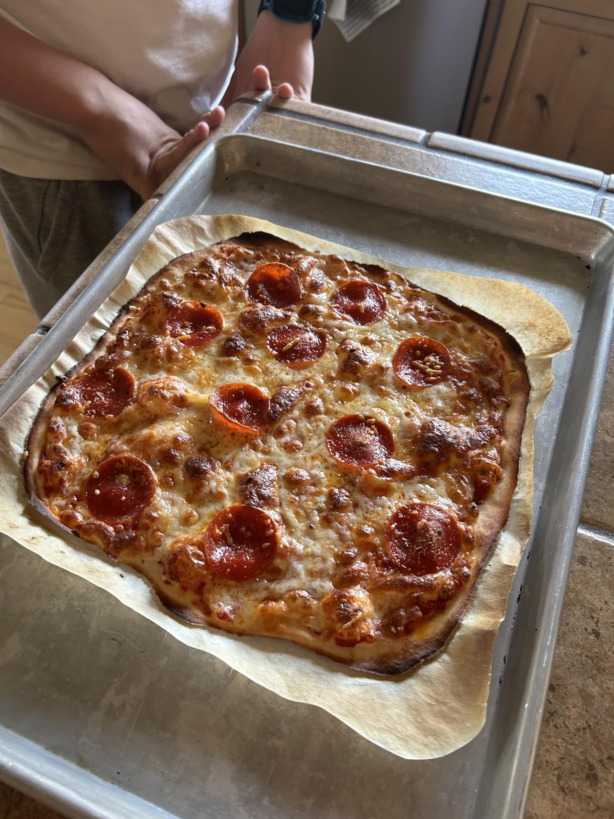 Ninja Artisan Electric Outdoor Pizza Oven with Stone | 12-inch Pizza in 3-minutes | 700F Max Temp | 5-in-1 Functionality - Pizza, Bake, Broil, Proof & Warm | Makes Full Meals | Gray | MO201 customer photo 1