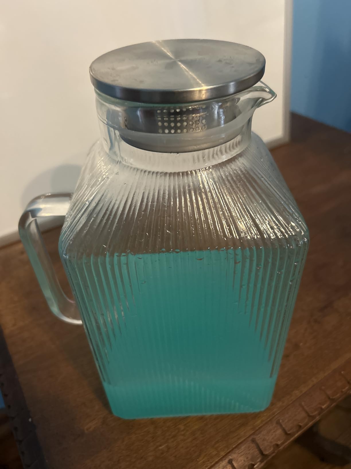 2-Pack 1 Gallon Glass Drink Dispensers for Parties - Leak-Proof Beverage Dispenser with Stand, Spigot, Ice Cylinder & Chalkboard Labels - Perfect for Lemonade, Iced Tea, and Party Drinks customer photo 1