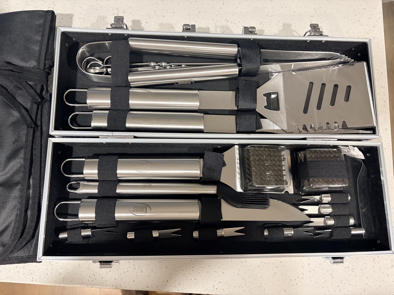 Kaluns BBQ Accessories, Complete Grill Set Dad Gifts for Fathers Day, 40 Pcs Premium Heavy Duty Stainless Steel Barbecue Grill Accessories for Outdoor Grill Gifts for Men customer photo 2