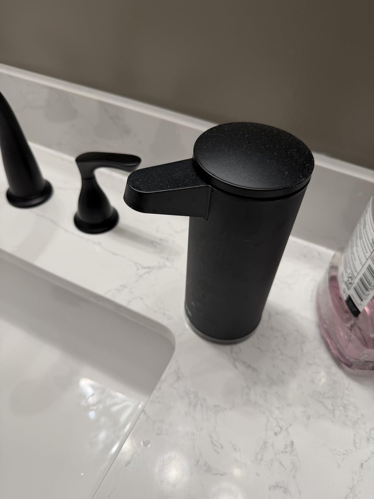 AIKE SensePro Automatic Soap Dispenser Type-C Rechargeable, Brushed Stainless Steel Finish 12.8 fl.oz. for Liquid Soap customer photo 2