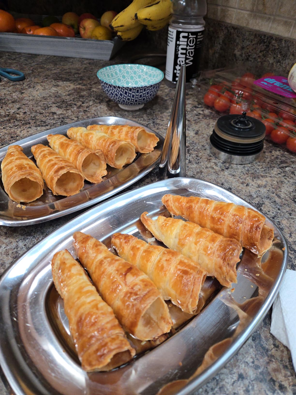 Cream Horn Molds for Baking, 23pcs Horn Forms Set, Non-stick Stainless Steel 15pcs Cone Shaped with Cleaning Brush, Piping Tip, Piping Bag, for ice Cream Cones, Puff Pastry, Baking Cones customer photo 1