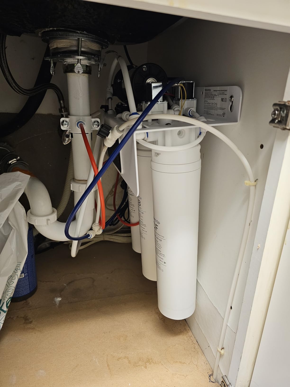 Waterdrop WD-T3-C Reverse Osmosis Water Filter, NSF/ANSI 372 Certified, 8-Stage Under Sink RO Water Filter, 450GPD Tankless Water Filtration System, 2:1 Pure to Drain, BPA Free, Plug-in Required customer photo 2
