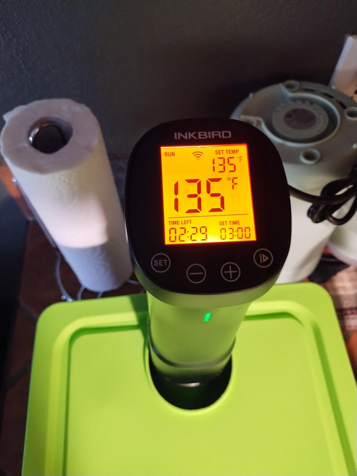 2.4G WIFI Sous Vide Cooker INKBIRD Sous Vide Machine with APP Control, 1000 Watts Immersion Circulator with APP Recipes Timer Alarm Mobile Notification, 3D Water Fast Heating Ultra-Quiet customer photo 1